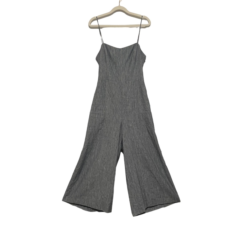 Club Monaco NWT‎ Dalennah Open Back Tie Waist Wide Leg Crop Jumpsuit  Size 8